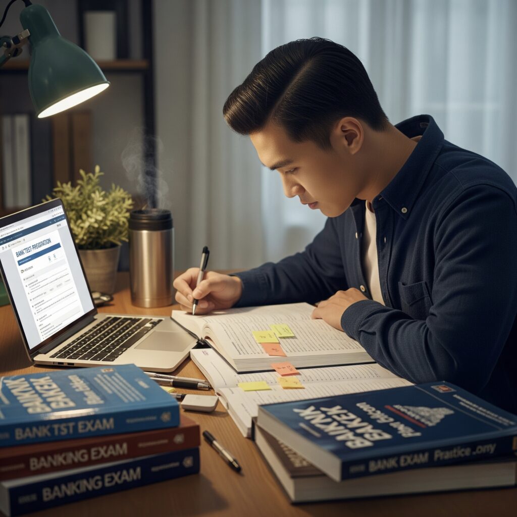 a man sitting at a desk with a laptop and a book
SBI PO Notification 2025
